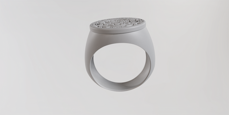 anillo sello david anill 3d print model - Mito3D
