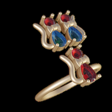 anillo topos jewelry cat joyas ring 3d print model - Mito3D