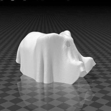 animal ghost elefante espectro esculturas 3d print model - Mito3D