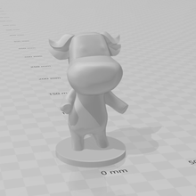 animale attraversamento Toro nintendo interruttore mucca vic angus mandrino amiibo 3d print model - Mito3D