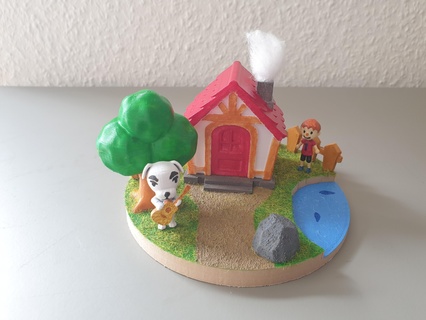 animal crossing diorama nintendo building house switch new horizon toys model making dog figures architecture 3d print model - Mito3D