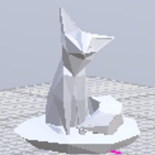 animal fox game 3d print model - Mito3D