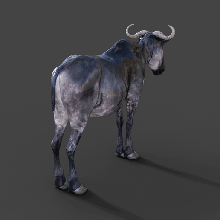animal gnou 3d print model - Mito3D