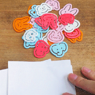 Tier Papier Clips Kunst Tier Papier Clip kawaii niedlich Panda Hund Katze Elefant Hase Hase Spielzeug Schreibwaren Schule Büro 3d print model - Mito3D