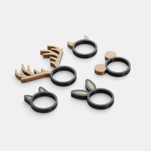 animal colección de anillos doble extrusión versión joyería 3d print model - Mito3D
