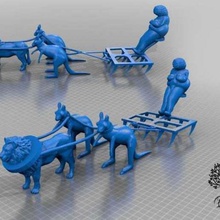 animale teso aratro unglaubliches gespann art sculture 3d print model - Mito3D