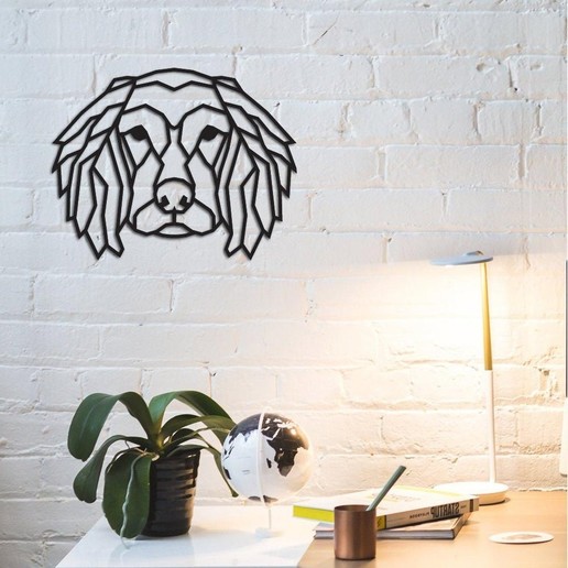 animal wall decoration dog geometric wolf tiger american america eagle head fly skytribal tribal mask stl cnc art african decor support home office happy ender anet blender engraving 3D print model - Mito3D