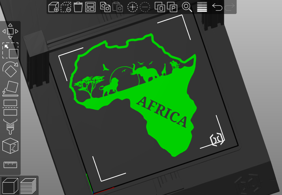 hayvanlar afrika savana logo 3D print model - Mito3D