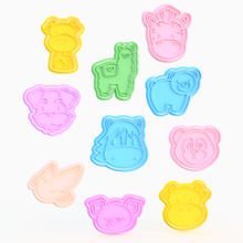 animali cookie cutter set 40 casa alce del mouse lupo barboncino fox panda llama colomba orso pecore di maiale cavallo cane mucca pollo zebra tigre i la scimmia leone koala canguro giraffa flamingo elefante timbro cucinare cithen frese 3d print model - Mito3D