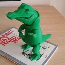 animado crocodilo figura de ação jogo animais a arte brinquedo actionfigure 3d print model - Mito3D