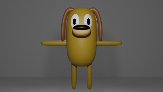animado perro perro animado escuela politécnica 3d print model - Mito3D