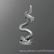 animierte Hellebarde Spiel - Spielzeug tabletop dungeons dragons dnd 3d print model - Mito3D