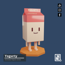 animato oggetto 1 yogurt gadget giocattolo scatola Yogurt 3d print model - Mito3D