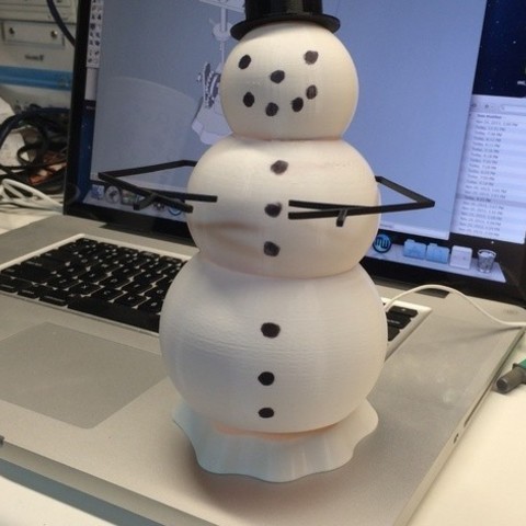 pupazzo di neve animato gioco 3D print model - Mito3D