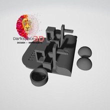 Animatroniker Auge Modul 3d print model - Mito3D
