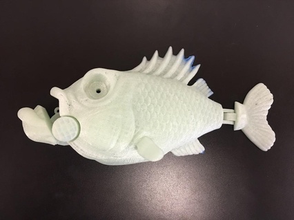 animatronique bit poisson 3d print model - Mito3D