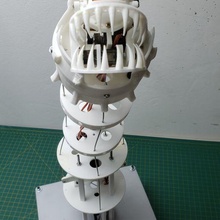 animatronique Ver terre robot fantoche 3d print model - Mito3D