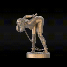 anime15 sculpture figure statue décor art miniature figurines femme fille Humain déco corps imprimable marbre miniatures 3d print model - Mito3D