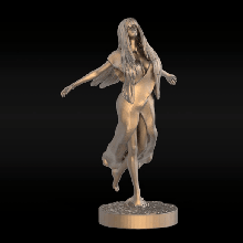 anime18 sculpture figure statue décor art miniature figurines femme fille Humain déco imprimable marbre miniatures 3d print model - Mito3D