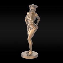 anime4 woman girl miniature statue figure art deco anime 3d print model - Mito3D