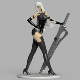 anime - a2 nier automata Art 2b android games game sleeve ps4 ps5 girl sword robot wick 3d print model - Mito3D