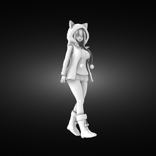 anime chat fille 3d print model - Mito3D