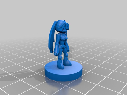 anime fembot 3d impression 3d print model - Mito3D