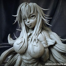 anime girl 3dmodel animegirl woman sexy figure figurine lady statue zbrush 3dprint 3dprinting keyshot sculpture 3d print model - Mito3D