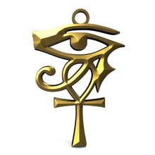 ankh horus pendant jewelry eye egypt egyptian cross 3d print model - Mito3D