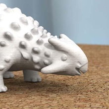 ankylosaurus -remodelado cabeça jogo animais 3d print model - Mito3D