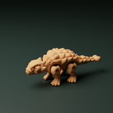 ankylosaurus articulated flexi 3d print model - Mito3D