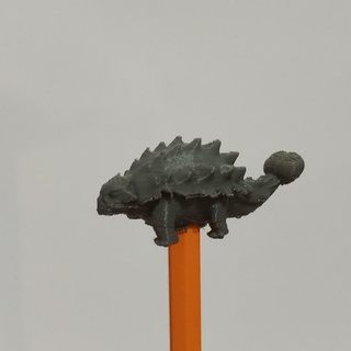 ankylosaurus pen topper dinosaur pen topper pencil pen educational school history sergio inglese  3d print model - Mito3D