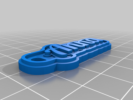 anna joyería joya personalizado llaveros llaves 3d print model - Mito3D