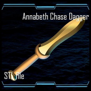 annabeth chase dagger books version 2 3d print model - Mito3D