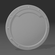 aniquilador escudo simples jogos Stormcast 3d print model - Mito3D