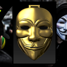 anonymous mask art cosplay anonymously 3d print model - Mito3D
