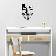 anonymous mask siluet 3d print model - Mito3D