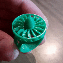 anoter jet turbine ring w movement jewelry fan mechanical engineer 3d print model - Mito3D