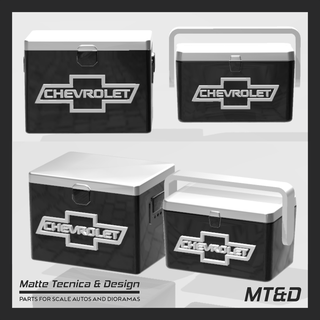 another 2 models chevy ice box vintage cooler scale autos dioramas chest 1 24 25 tamiya revell model diecast diorama 3d print model - Mito3D