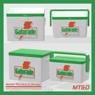 another 2 models gatorade ice box vintage cooler scale autos dioramas chest 1 24 25 tamiya revell model diecast diorama 3d print model - Mito3D