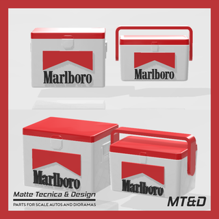 another 2 models marlboro ice box vintage cooler scale autos dioramas chest 1 24 25 tamiya revell model diecast diorama 3d print model - Mito3D