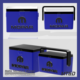 2 modelos mopar gelo caixa vintage resfriador escala automóveis dioramas peito 1 24 25 Tamiya revele modelo diecast diorama 3d print model - Mito3D