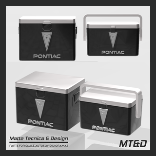 2 modelos Pontiac gelo caixa vintage resfriador escala automóveis dioramas peito 1 24 25 Tamiya revele modelo diecast diorama 3d print model - Mito3D