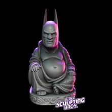 un autre batman bouddha art budda pop pop-bouddha remix zbrush 3d print model - Mito3D