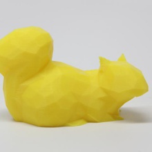 another low poly squirrel art 3d print model - Mito3D