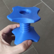 another screw spool holder no bearings tool 3d printer accessories prusa i3 frictionless filament engineering bearing anet a8 3d print model - Mito3D