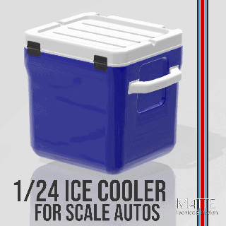 another stanley style ice cooler scale autos dioramas box chest 1 24 25 tamiya revell model diecast diorama 3d print model - Mito3D