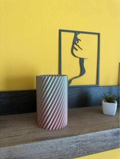 weiterer Vase Spiral Modus Drucken 3dprintable 3dprinting 3d Drucker Dekor Dekoration dekorativ Blume Zuhause Haus verdrehte Vasemode Deko 3d print model - Mito3D