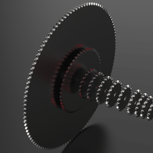 ansi 40 corrente de rolos engrenagens - 56 sprokets ferramenta a indústria automotiva máquinas conveyorchain rollerchain rodas dentadas mudanças 3d print model - Mito3D