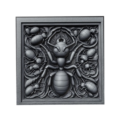 formica animale sollievo arte animali yeggi mito3d fallimento google ciondoli medaglione animal relief wall art parete 3d print model - Mito3D